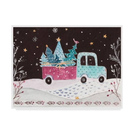 Irina Trzaskos Studio 'Christmas Car II' Canvas Art,14x19